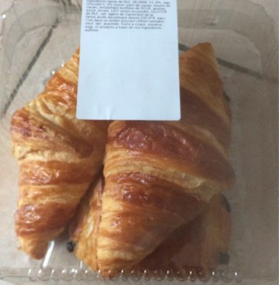 2 croissants +2 pains chocolat front packaging