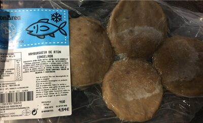 Hamburguesa de atún congelada