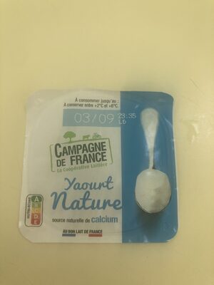 Yaourt Nature au Lait 1/2 écrémé
