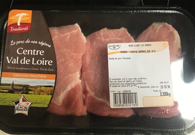 Côte de porc sans os
