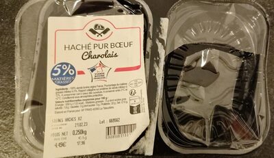 2 STEAKS HACHÉS RACE CHAROLAISE
