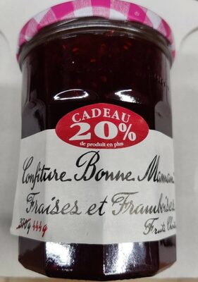 Confiture de fraises et framboises