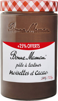 Bonne maman pate a tartiner noisettes et cacao