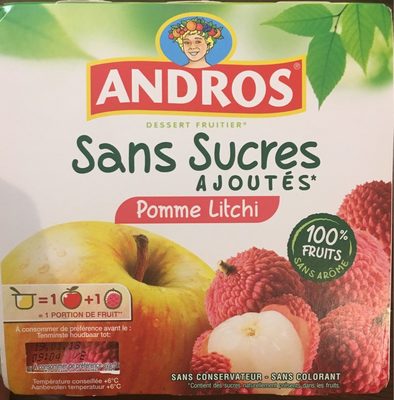 Pomme litchi sans sucres ajoutés