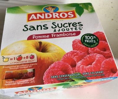 Compote pomme framboise