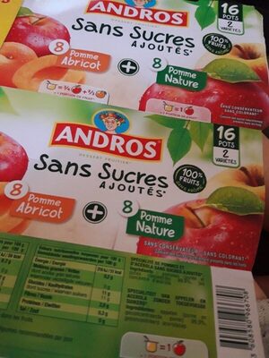 Compotes 8 Pomme + 8 Pomme Abricot