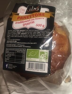 Panettone Epeautre front packaging