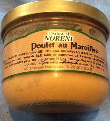 Poulet au Maroilles front packaging