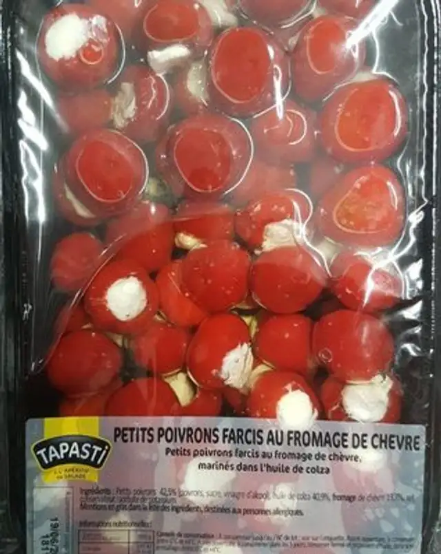 Petits poivrons farcis au fromage de chèvre