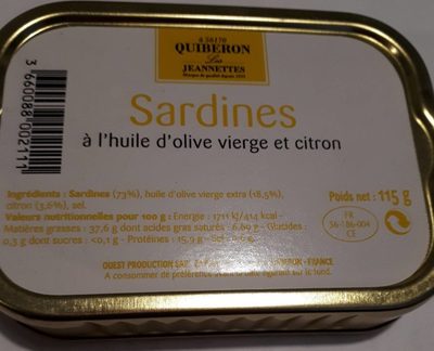 Sardines à  l huile  et citron