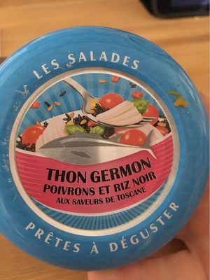 Salade thon germon poivrons et riz noir