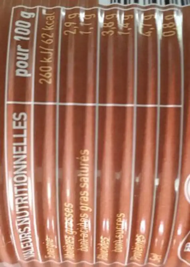 Nos soupes repas nutrition facts table