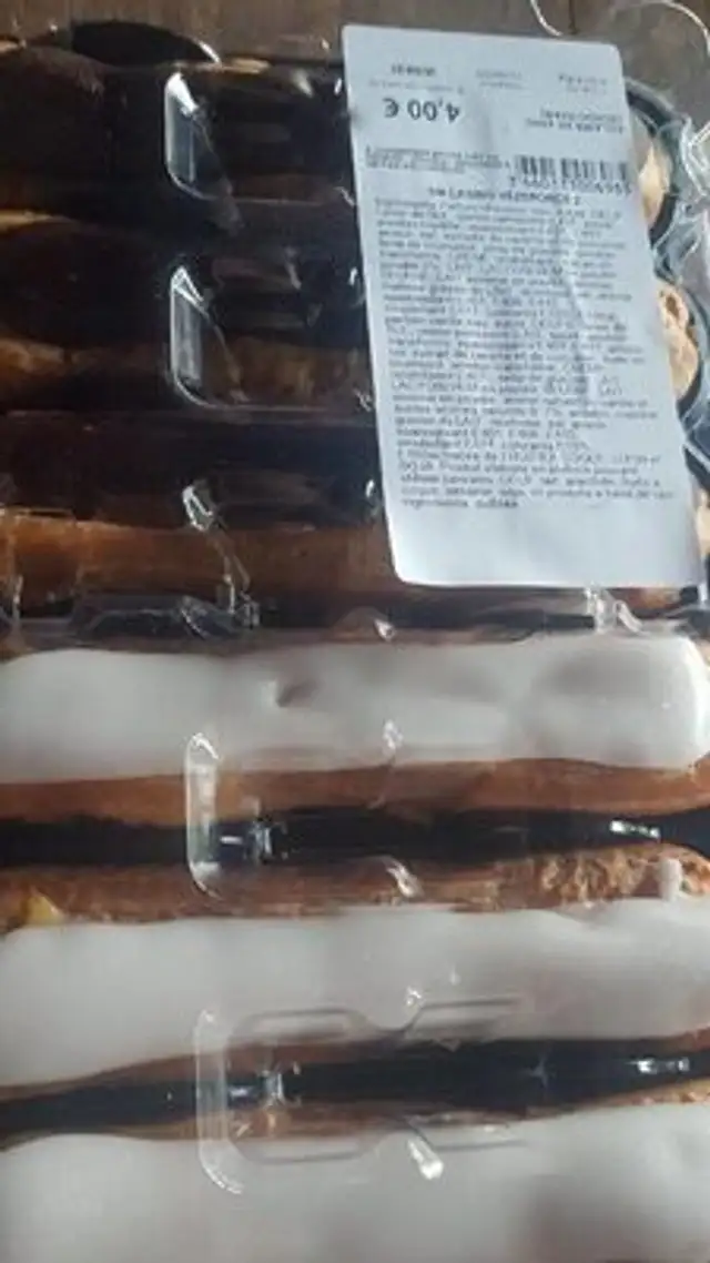 Éclairs nutrition facts table