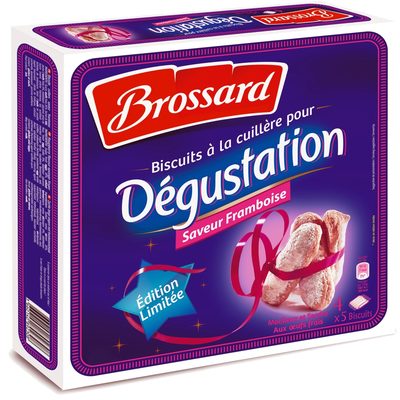 Brossard - biscuit cuillers degustation framboise 200g el