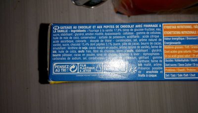 Brossard Le Mini Brownie cœur vanille les 6 gâteaux de 35 g