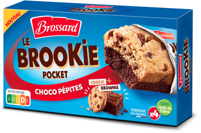 Brossard - le brookie pocket choco pépites x4