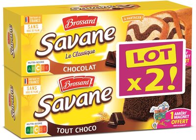 Brossard - lot 2 savane mixte 1 choco / 1 tout choco 310g