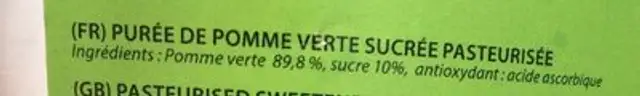 Starfruit ingredients label