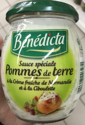 Sauce spéciale Pomme de terre à la Crème fraîche de Normandie et à la Ciboulette front packaging