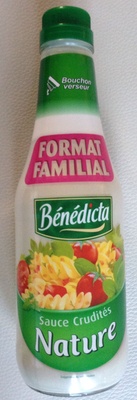 Sauce crudité nature front packaging