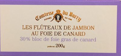 Les flûteaux de jambon au  foie de canard