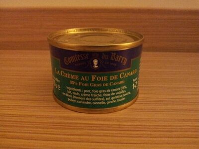 La Crème Au Foie Gras De Canard, 35% Foie Gras De Canard,