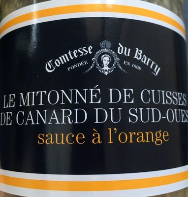 Le mitonné de cuisses de canard du Sud Ouest à l'orange