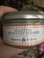 Rillettes de poulet fermer aux cepes et huile d'argan
