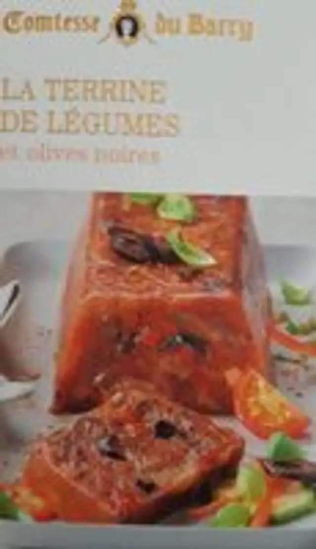 Terrine de légumes et olives noires