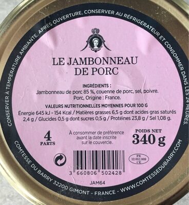 Jambonneau de porc