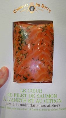 Saumon fumé aneth citron