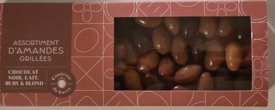 Assortiment d'amandes grillées