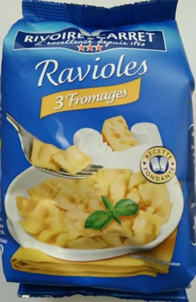Ravioles 3 fromages front packaging