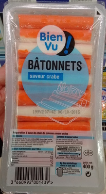 Bâtonnets saveur Crabe