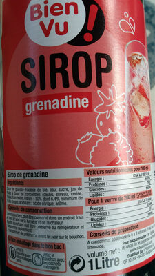 Sirop De Grenadine Bien Vu,