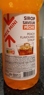 Sirop saveur pêche