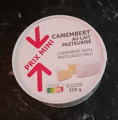 Camembert au lait pasteurisé