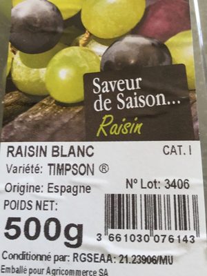 Raisin sans pépin
