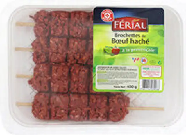 Brochettes de boeuf haché à la provençale x 5
