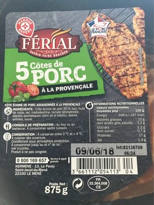 Cotes de porc a la provencale