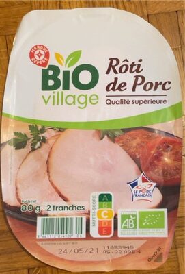 Rôti de Porc Cuit Bio (x 2 tranches)