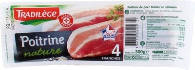 Poitrine Nature Tradilège, 1 / 2 Sel 4 Tranches