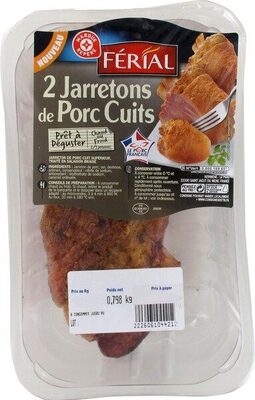 Jarretons de porc cuits x 2 - poids variable