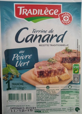 Terrine de Canard au Poivre Vert