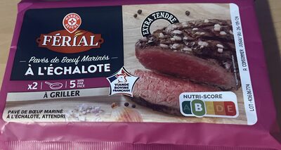 Pavés de boeuf marinés à l'échalote