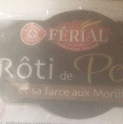 Rôti de porc et sa farce aux morilles