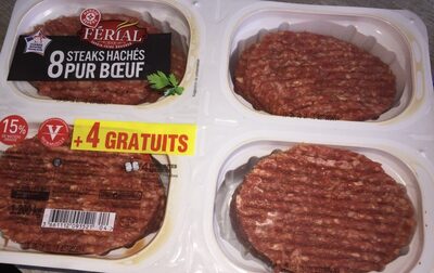 8steaks haches pur boeuf