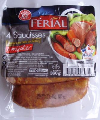 4 Saucisses Fumées au bois de hêtre (à mijoter)