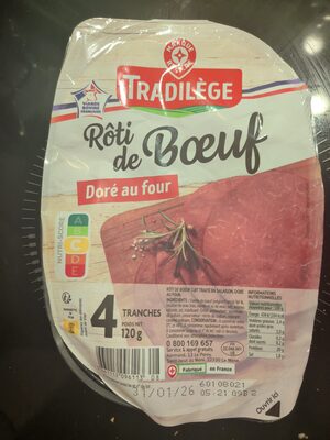 Roti de boeuf cuit VBF Tradilège