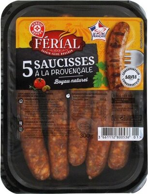 Saucisses à la provençale x 5 front packaging